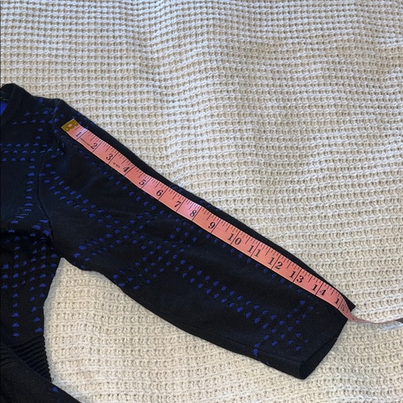 Lane Bryant Black and Blue Patterned 3/4 Sleeve Dress - Picture 10 of 11